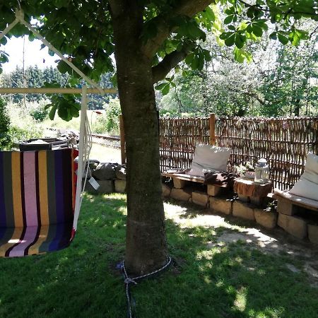 Fewo Im Alten Bahnhof Niederrossbach エクステリア 写真