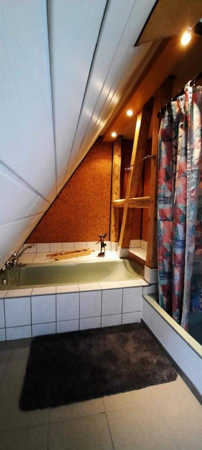 Fewo Im Alten Bahnhof Niederrossbach エクステリア 写真